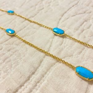 Kendra Scott Long Blue Necklace